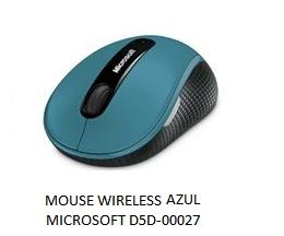 Mouse Wireless Azul Microsoft D5D-00027