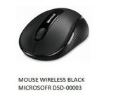 Mouse Wireless Black Microsoft D5D-00003