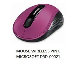 Mouse Wireless Pink Microsoft D5D-00021